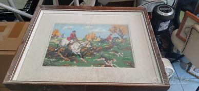 quadro realizato con punto a mano