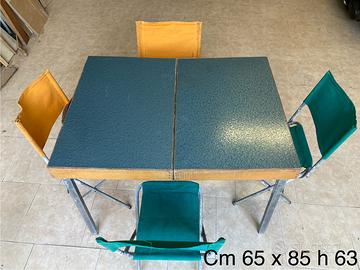 Tavolino da campeggio vintage