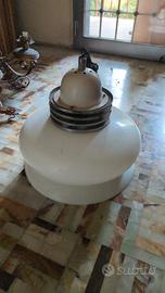 Lampadario anni 70 con carrucola