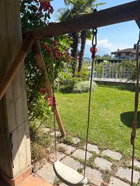 Altalena  doppia in legno
