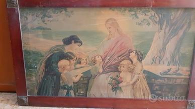 Quadro dipinto religioso, vari soggetti