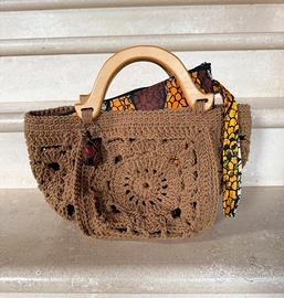 Borsa uncinetto fatta a mano