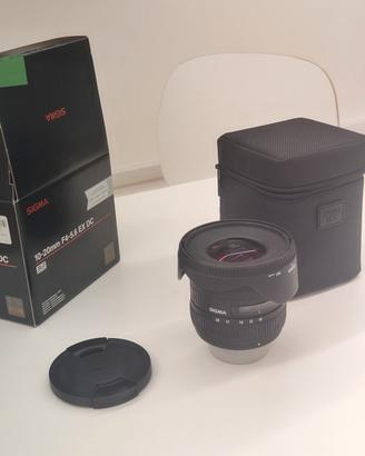 sigma 10-20 f4-5.6 ex DC attacco Nikon