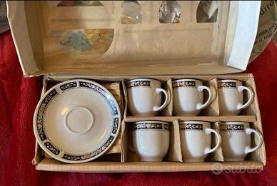 Servizio caffè da 6 in porcellana