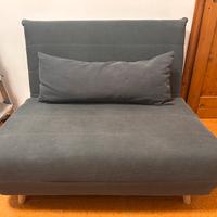 🛋️ divano pieghevole,1 posto NIO grigio antracite