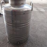 Bidone Contenitore Olio Inox 50 Litri