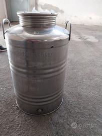 Bidone Contenitore Olio Inox 50 Litri