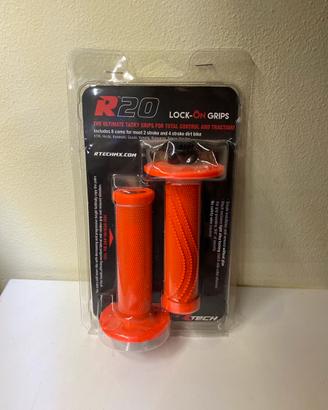 Manopole R20 Lock-on Grips Arancioni