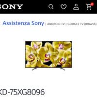 Tv Sony 75xg8096 Guasto per ricambi