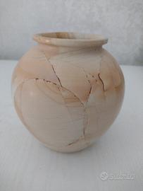 vaso in marmo paesina