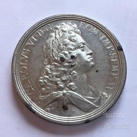 Medaglia busto di Carlo VI - PRIMITIAE DEVICTI