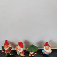 Mini Statuine di Gnomi Vintage 