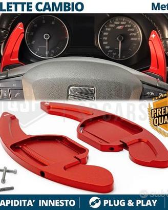 PALETTE Cambio al Volante per SEAT Alluminio Rosso