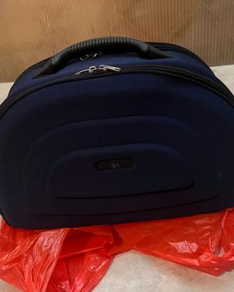 Beauty Case --- in Tessuto Blu Navy ---