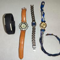 4 orologi di bigiotteria 