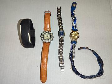 4 orologi di bigiotteria 