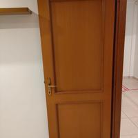 Porta interna legno noce con cornice 80x210 dx/sx