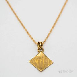 Collana in oro giallo 18 kt con ciondolo A.192