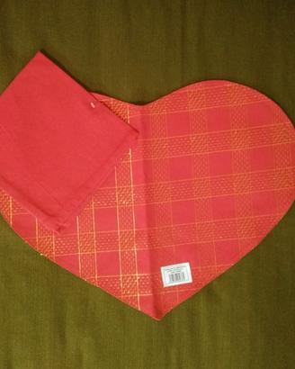Tovagliette americane cuore