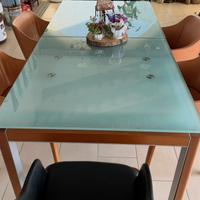 Tavolo allungabile vetro legno Bontempi casa