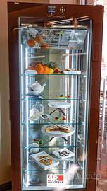 Vetrina refrigerata 4 lati vetro positiva negativa