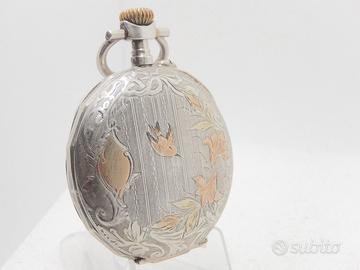 Antico orologio da tasca in Argento primi del 900