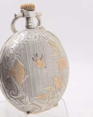 Antico orologio da tasca in Argento primi del 900