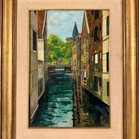 Dipinto “Canali di Bruges”