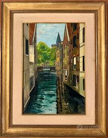 Dipinto “Canali di Bruges”