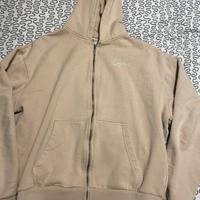 Felpa Boxy Fit Karl Kani Beige con Zio e Cappuccio