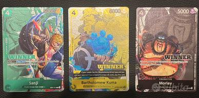 One Piece Card Game WINNER x3 ENG