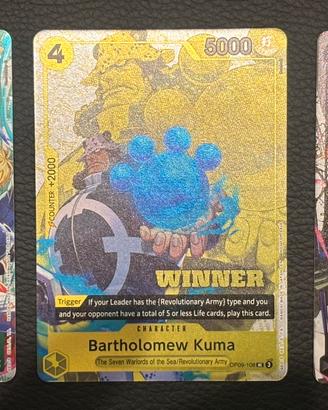 One Piece Card Game WINNER x3 ENG