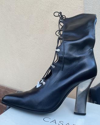 Stivaletto Casadei in nappa nero