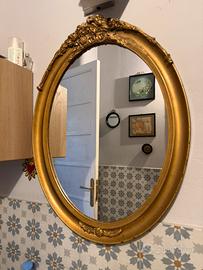 Specchiera ovale vintage
