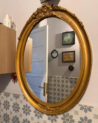 Specchiera ovale vintage