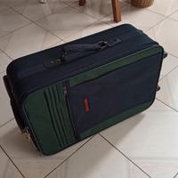 Bagaglio trolley vintage Spalding bicolore.