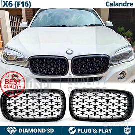 GRIGLIE Anteriori BMW X6 F16 Nero Lucido Diamond