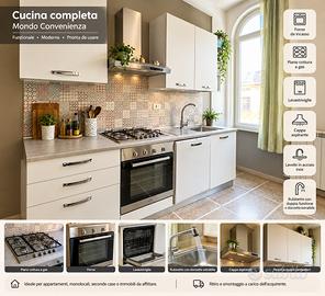 Cucina Mondo Convenienza con elettrodomestici