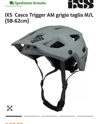 IXS Casco Trigger AM grigio taglia M/L 