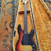 FENDER PRECISION BASS sunburst anno 1975 vintage