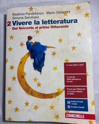 Libro italiano vivere la letteratura