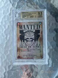 Gradata !! Gol D. Roger #OP09-118 Wanted BGS 9.5