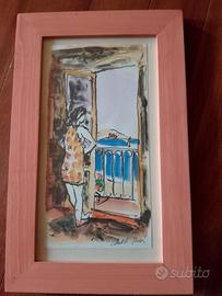 Acquerello originale anni '70/'80 -