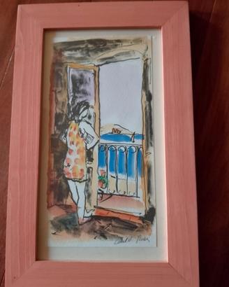 Acquerello originale anni '70/'80 -