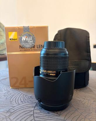 Nikon AF-S 24-70mm f/2.8G ED Nital completo
