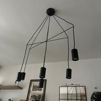 Lampadario NOWODVOROSKY stile industriale nero