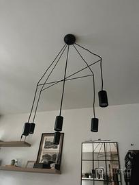 Lampadario NOWODVOROSKY stile industriale nero