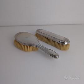Set da toilette vintage in alpacca argentone 