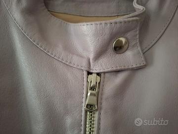 Giacca vera pelle vintage biker