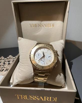 Orologio trussardi milano- cronografo gold
